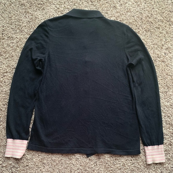 MARC BY MARC JACOBS 56%Silk 3% Cashmere Black OpenCardigan Long Sleeve Bottoms S - Picture 3 of 10